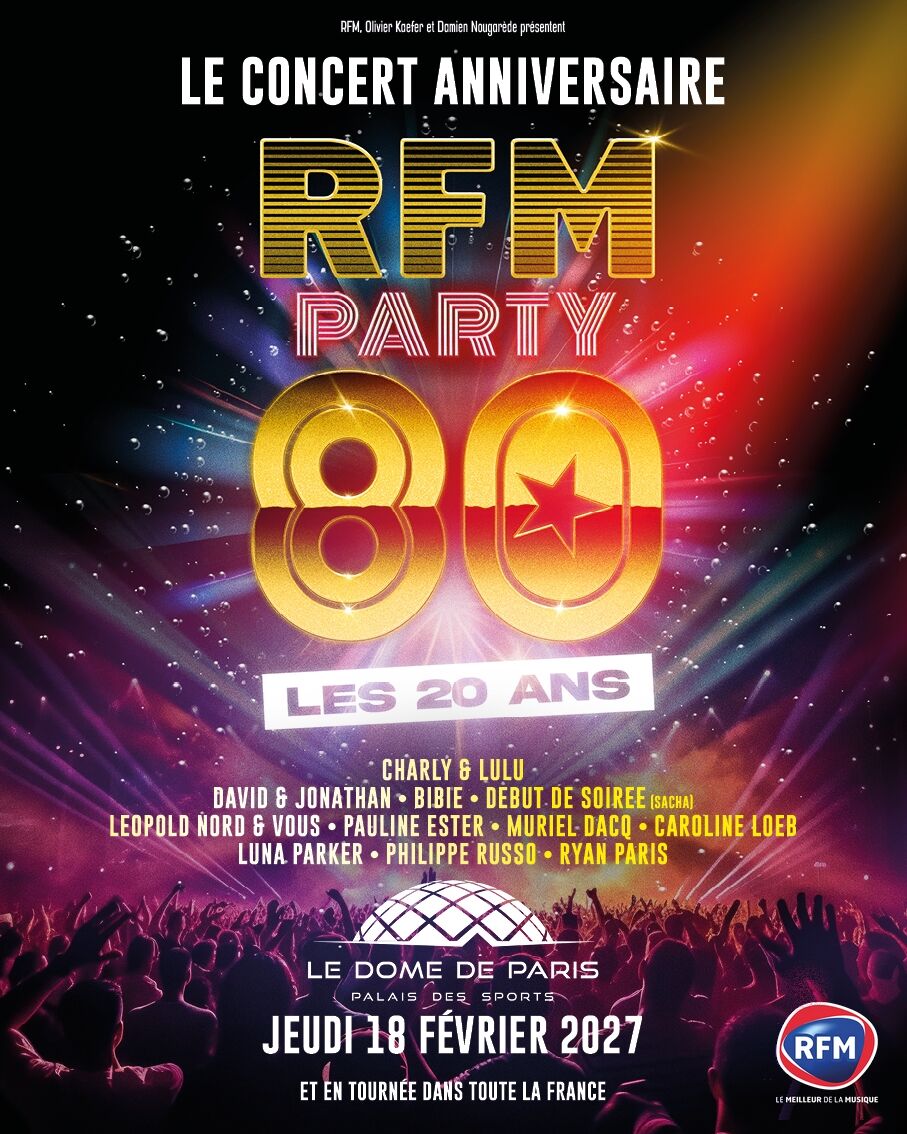 La tournée RFM Party 80 fête ses 20 ans et ouvre sa billetterie