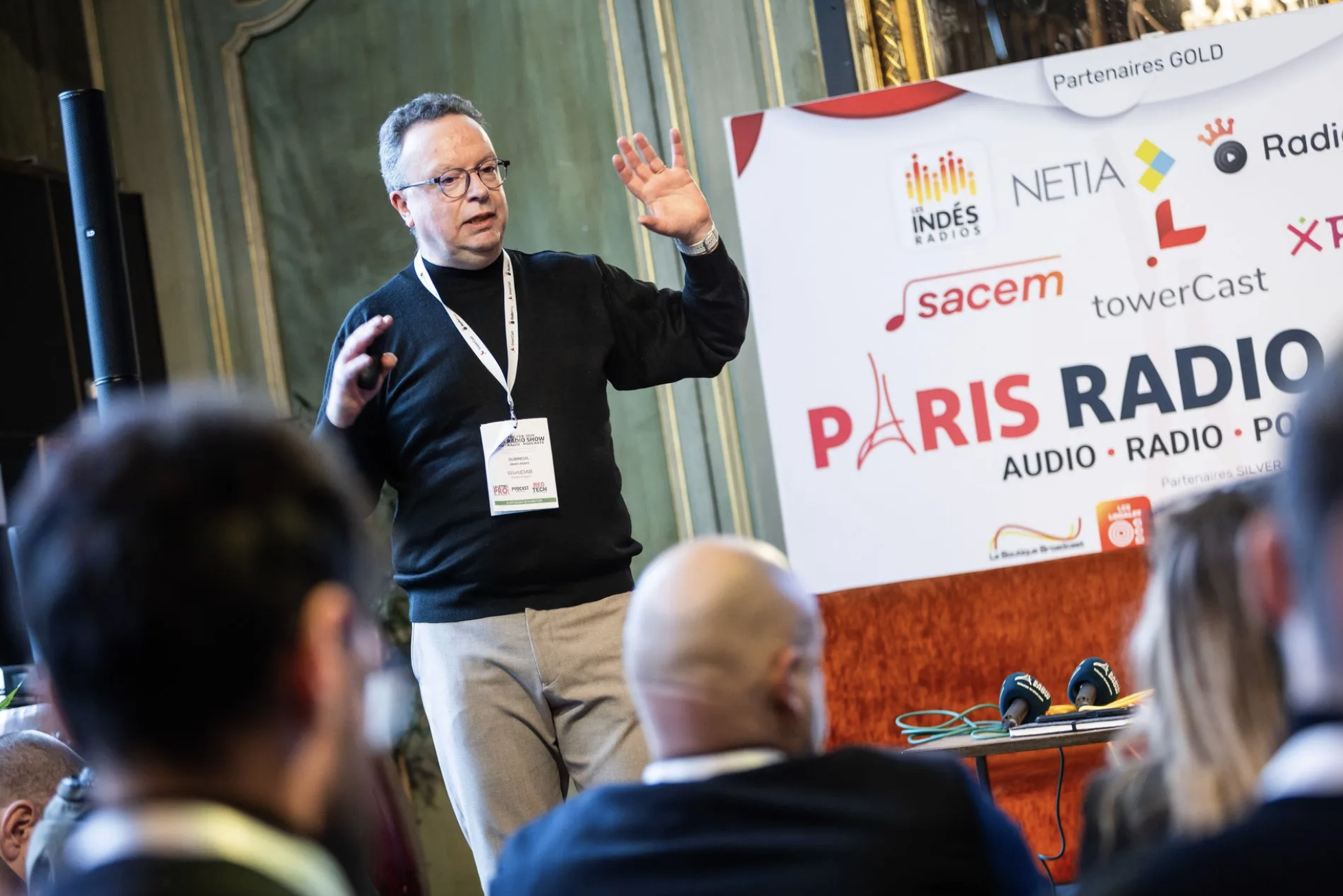 Jean-Marc Dubreuil responsable du WorldDAB en France au Paris Radio Show