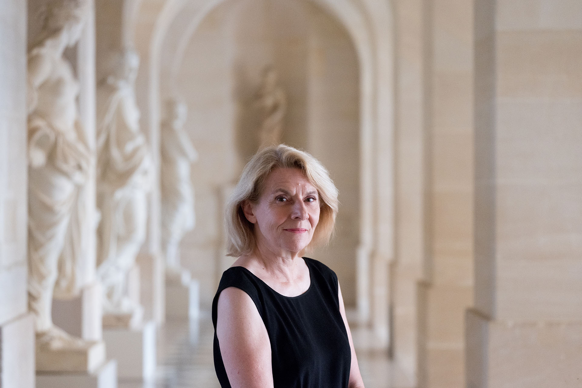 Catherine Pégard, nommée ministre de la Culture, succède à Rachida Dati et prend ses fonctions au service des politiques culturelles et des médias. © Château de Versailles