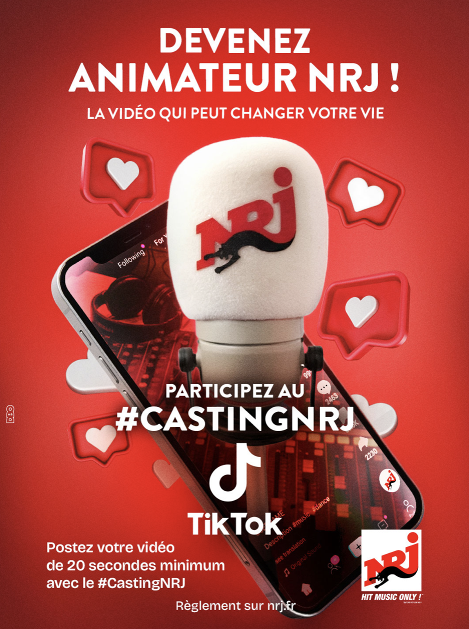 NRJ lance la 3e saison de son "CastingNRJ" sur TikTok