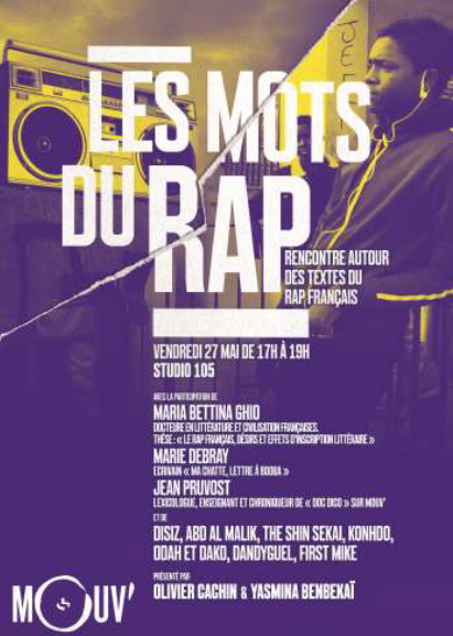 Mouv’ présente "Les Mots du Rap" au Studio 105