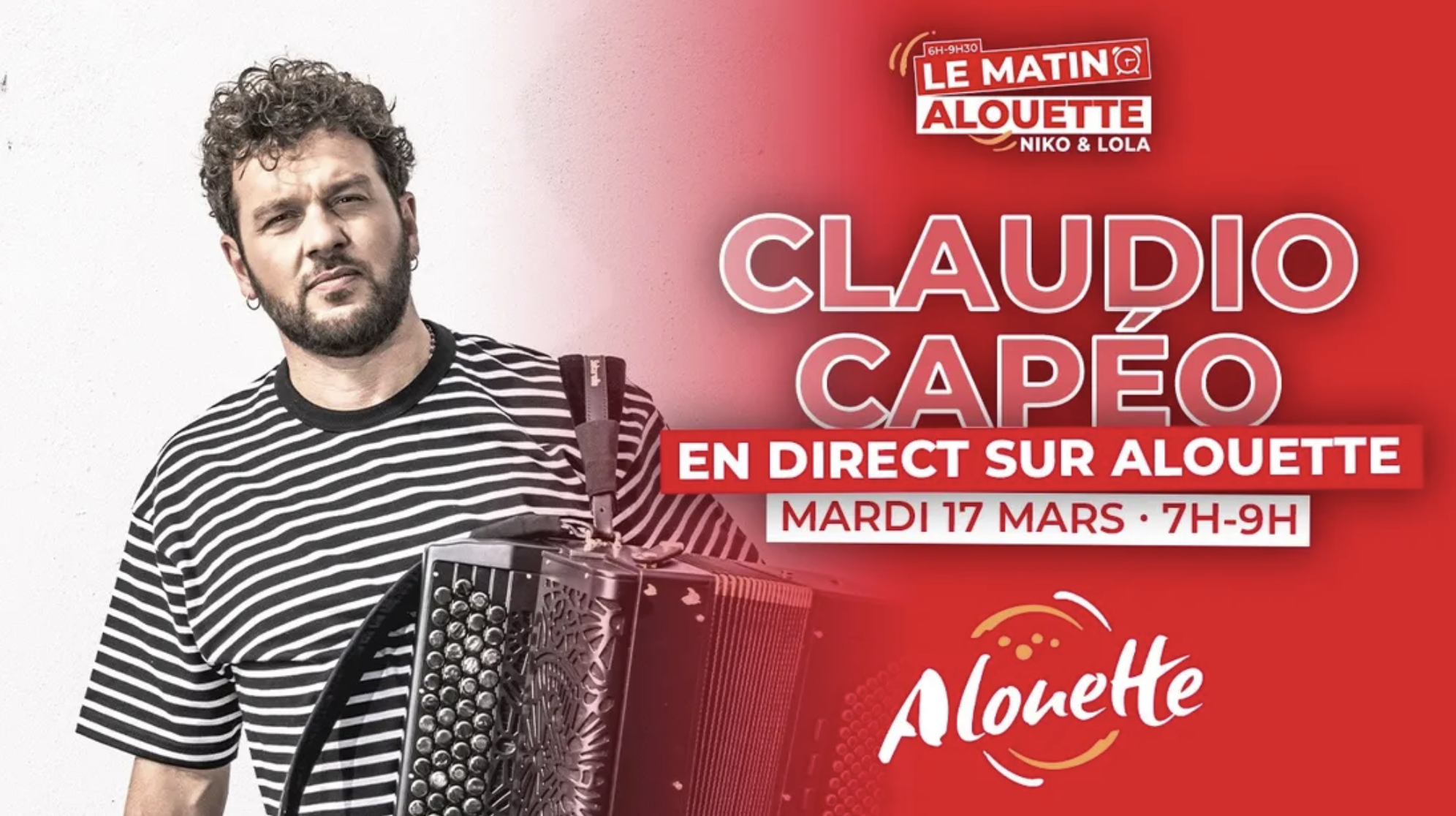 Claudio Capéo invité du "Matin Alouette" pour une émission spéciale