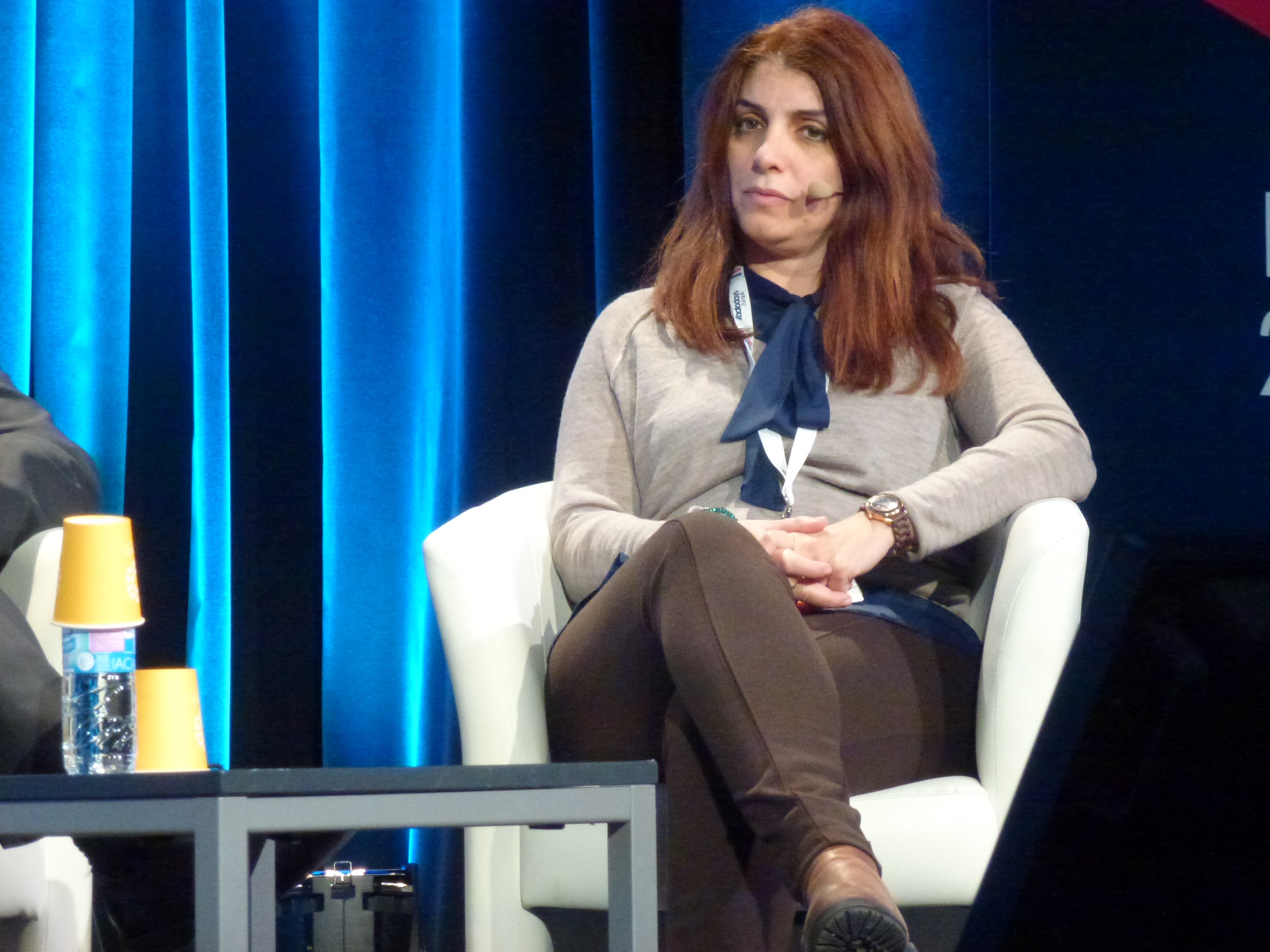 Lina Chawaf, invitée des Radiodays 2016 à Paris © Brice Vidal