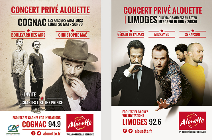 Deux concerts privés proposés par Alouette