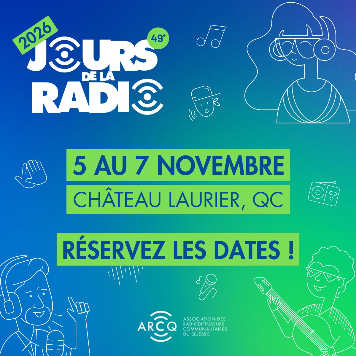 "Les Jours de la radio" feront leur retour en 2026 au Québec 
