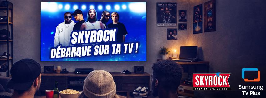 Skyrock étend sa marque audio avec une chaîne FAST sur Samsung TV Plus