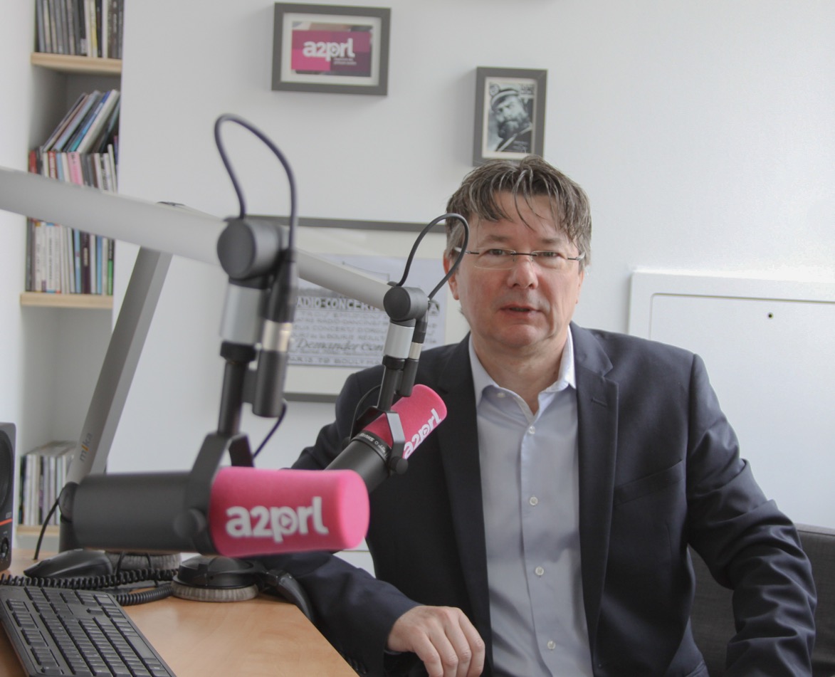 Sylvain Athiel est le directeur de l'agence de presse audio A2PRL du groupe Mediameeting