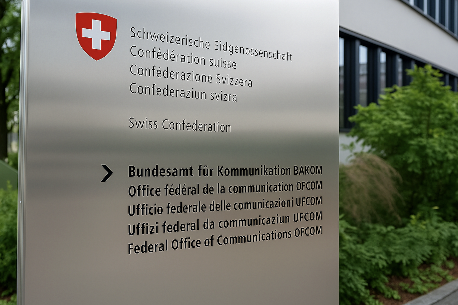 Le bâtiment de l’OFCOM où a été définie la nouvelle procédure d’attribution des concessions FM pour la période 2027-2034. © OFCOM