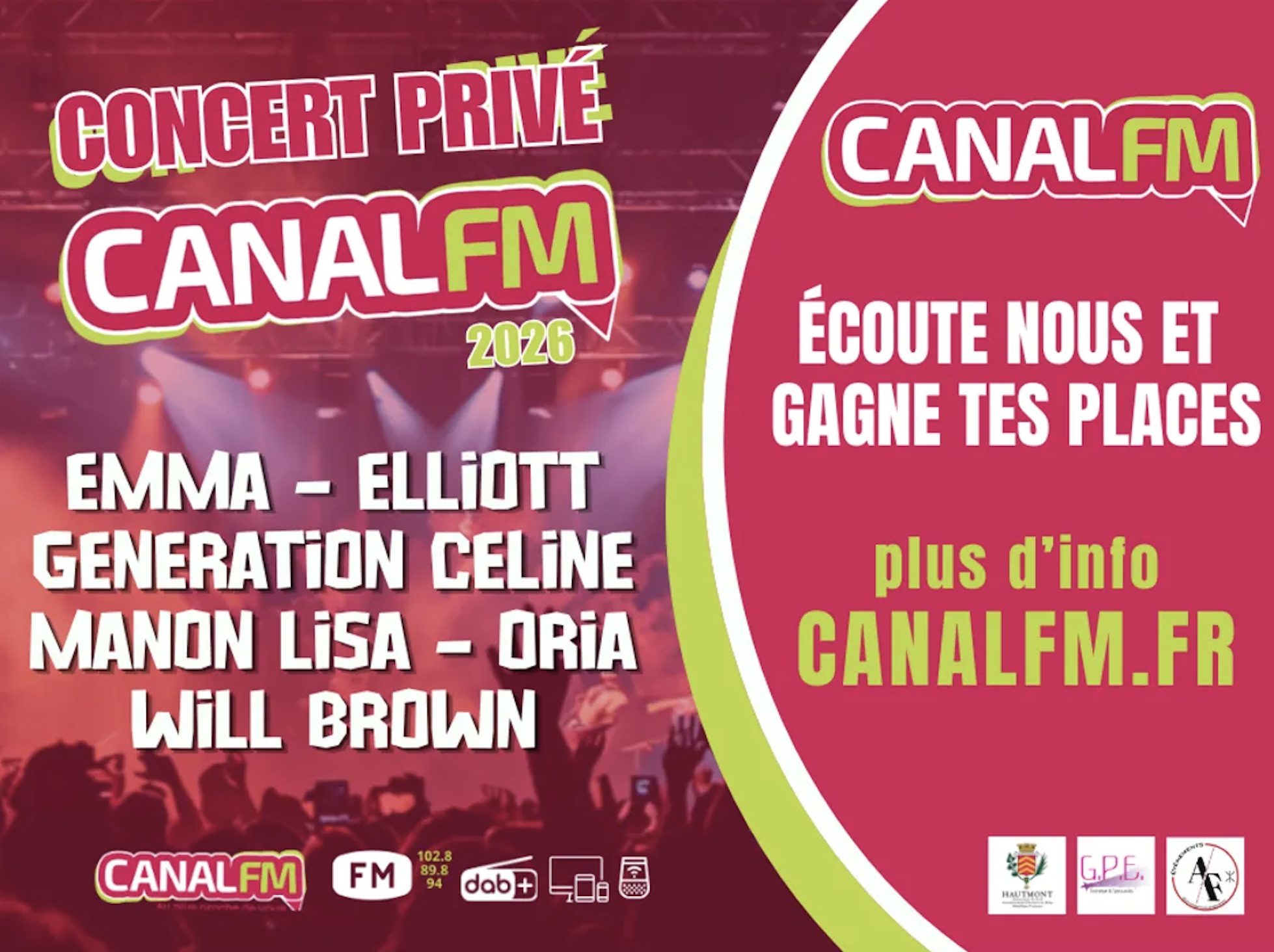 Canal FM confirme la 3e édition de son Concert Privé