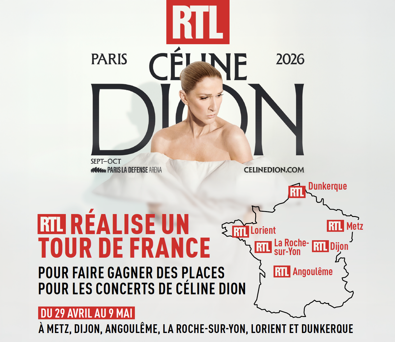 RTL déploie une opération terrain nationale autour du retour de Céline Dion