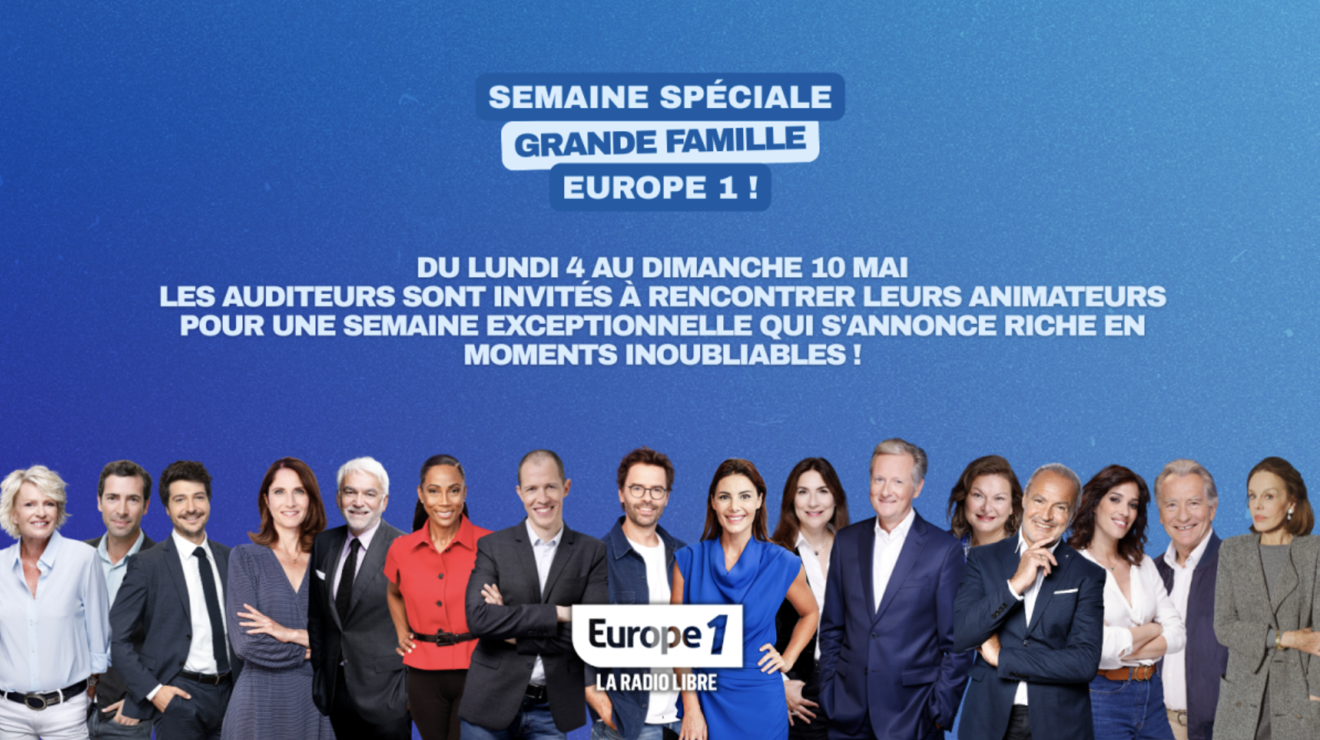 Europe 1 ouvre ses studios pour une semaine spéciale "Grande Famille"