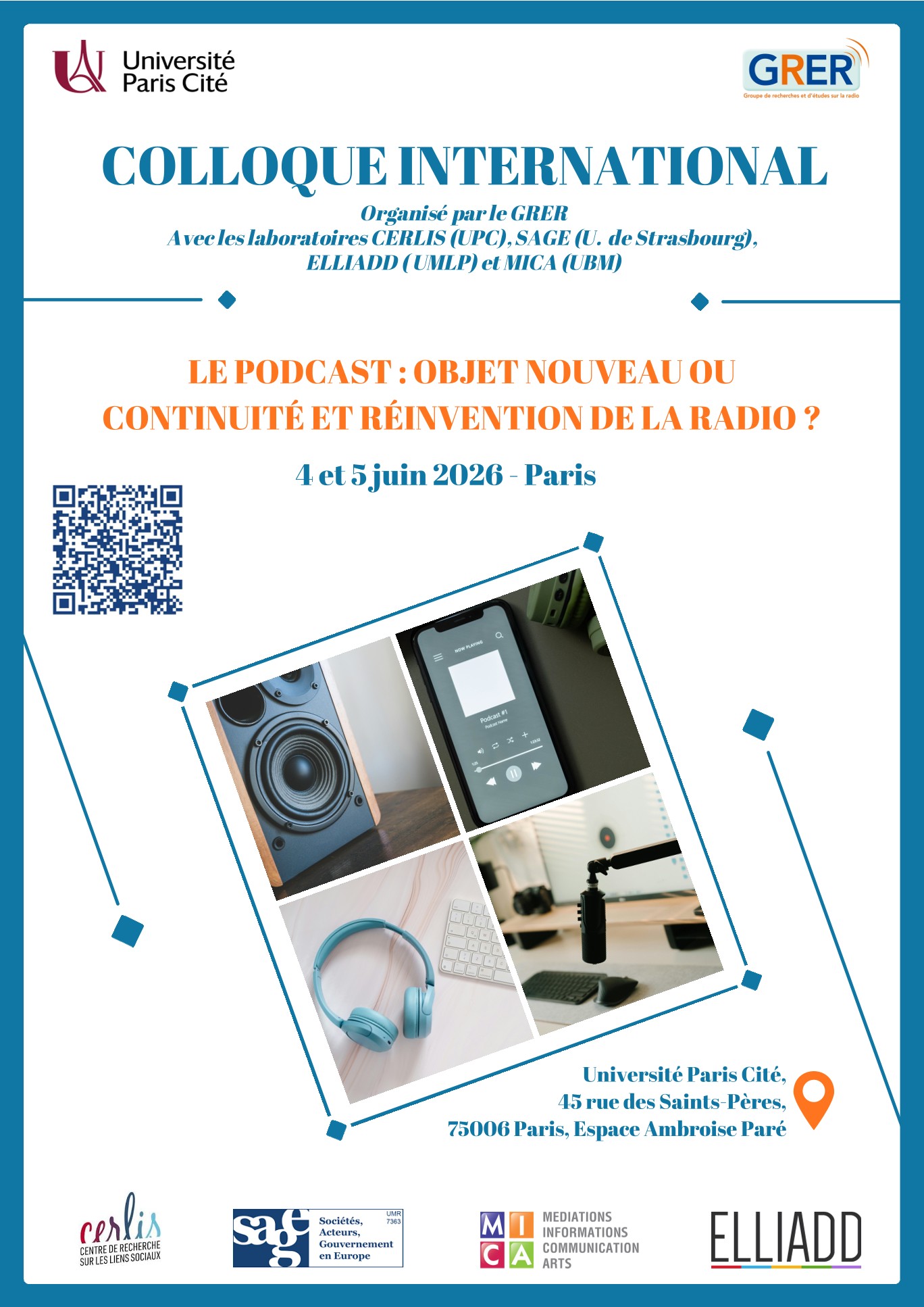 À Paris, chercheurs et spécialistes interrogent les liens entre podcast et radio