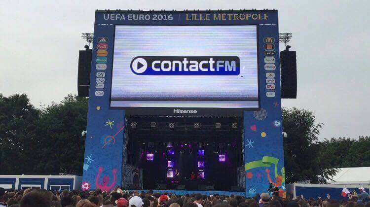 Contact FM partenaire de la Fan Zone de Lille