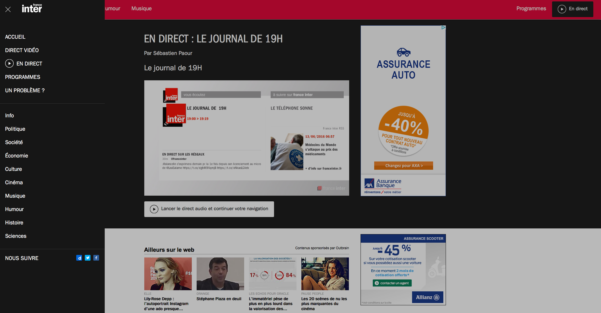 Un nouveau site web pour France Inter