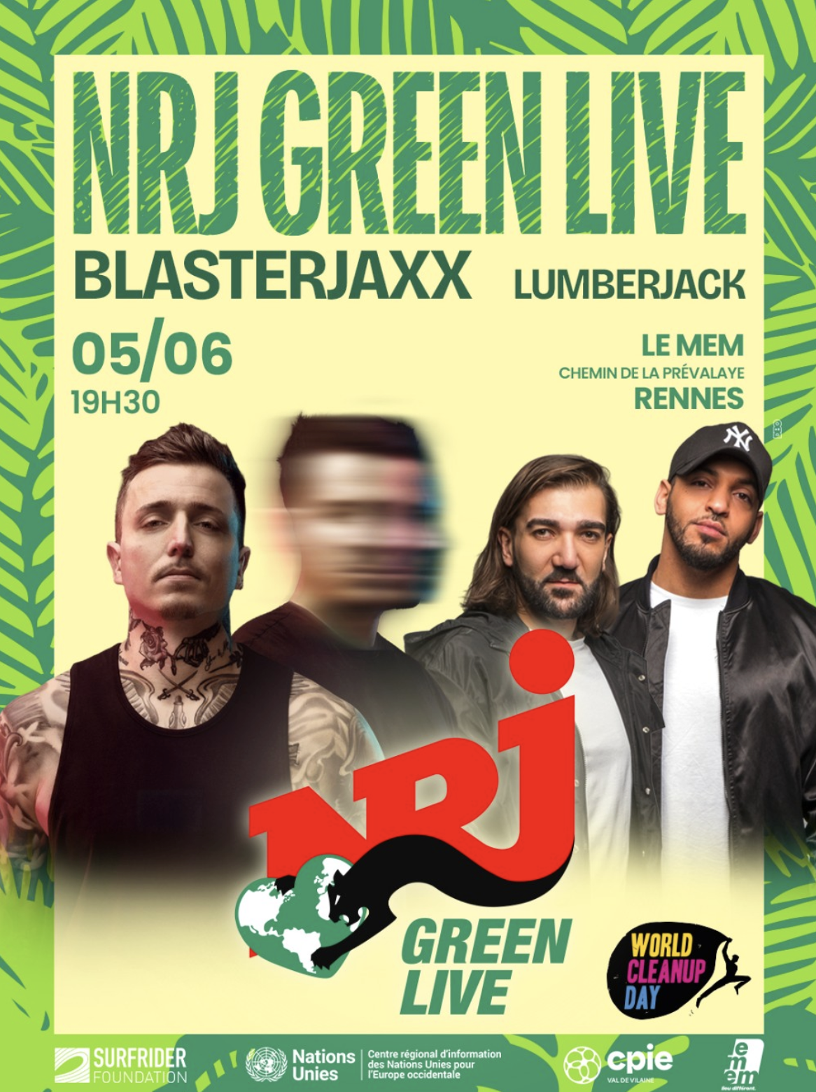 Rennes accueillera la 6e édition du "NRJ Green Live" organisée par NRJ