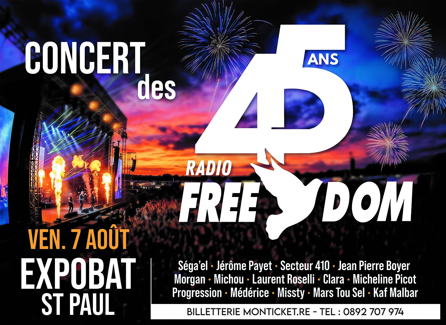 Radio Free Dom célèbre ses 45 ans avec un grand concert à La Réunion