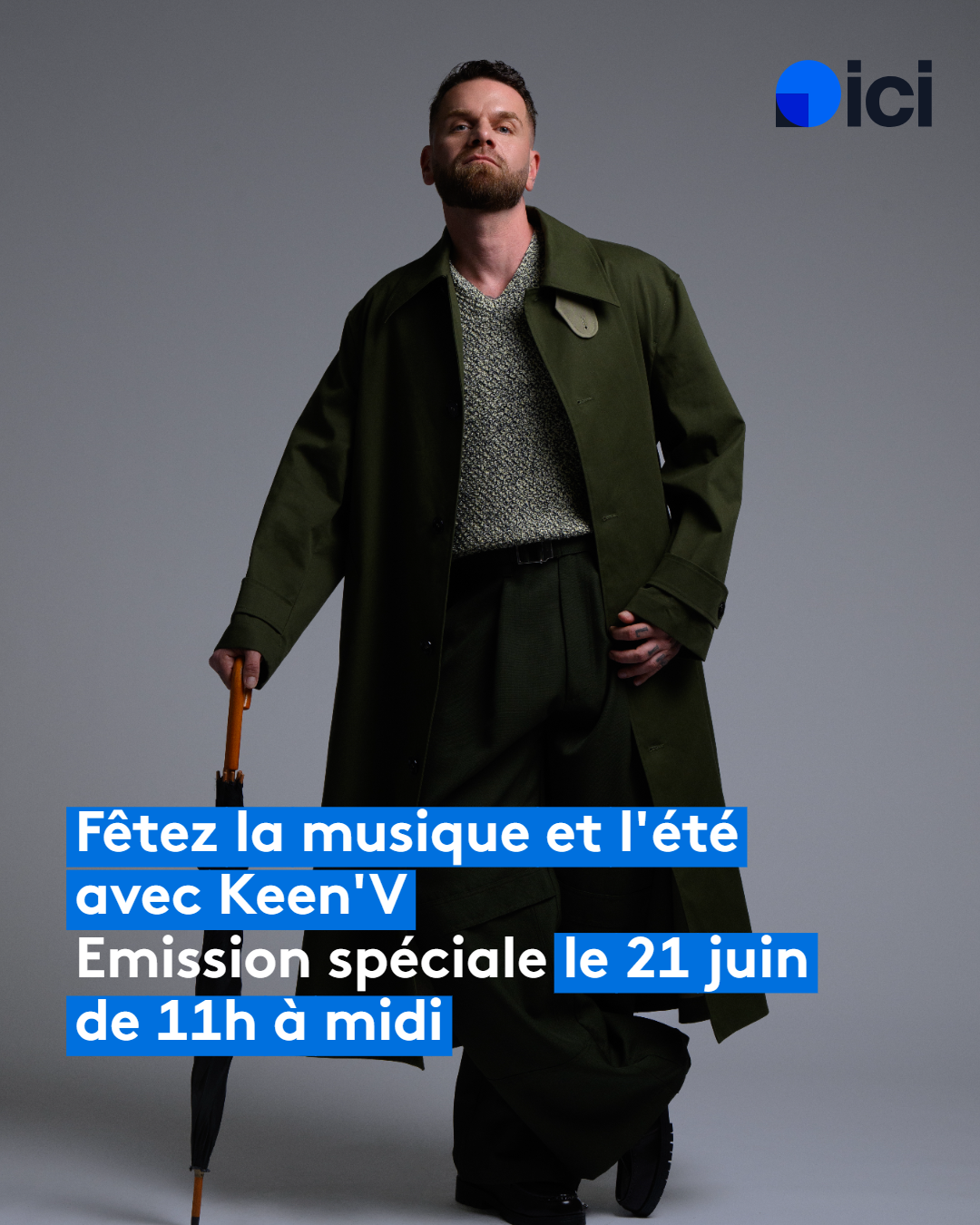Le chanteur rouennais Keen’V partage sa playlist estivale sur ICI Normandie