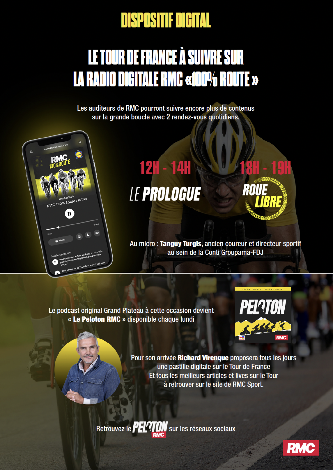 RMC renforce sa couverture radio du Tour de France