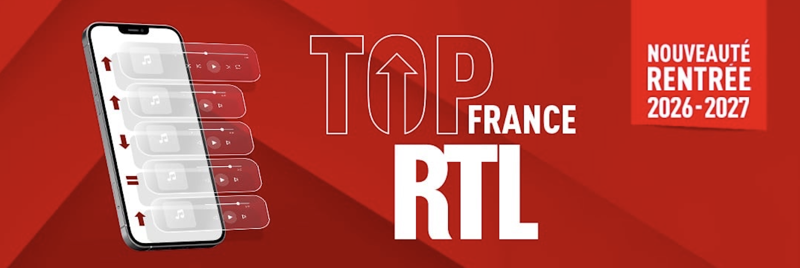À partir du 29 août, RTL met à l'antenne le nouveau "Top France RTL"