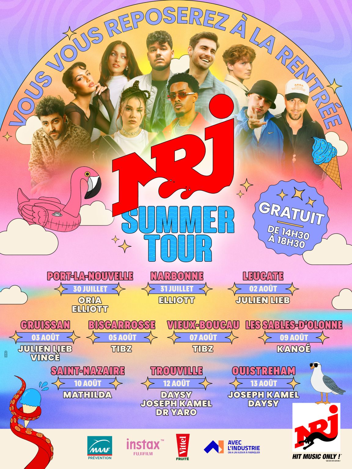 Le NRJ Summer Tour 2026 repart à la rencontre des auditeurs sur le littoral