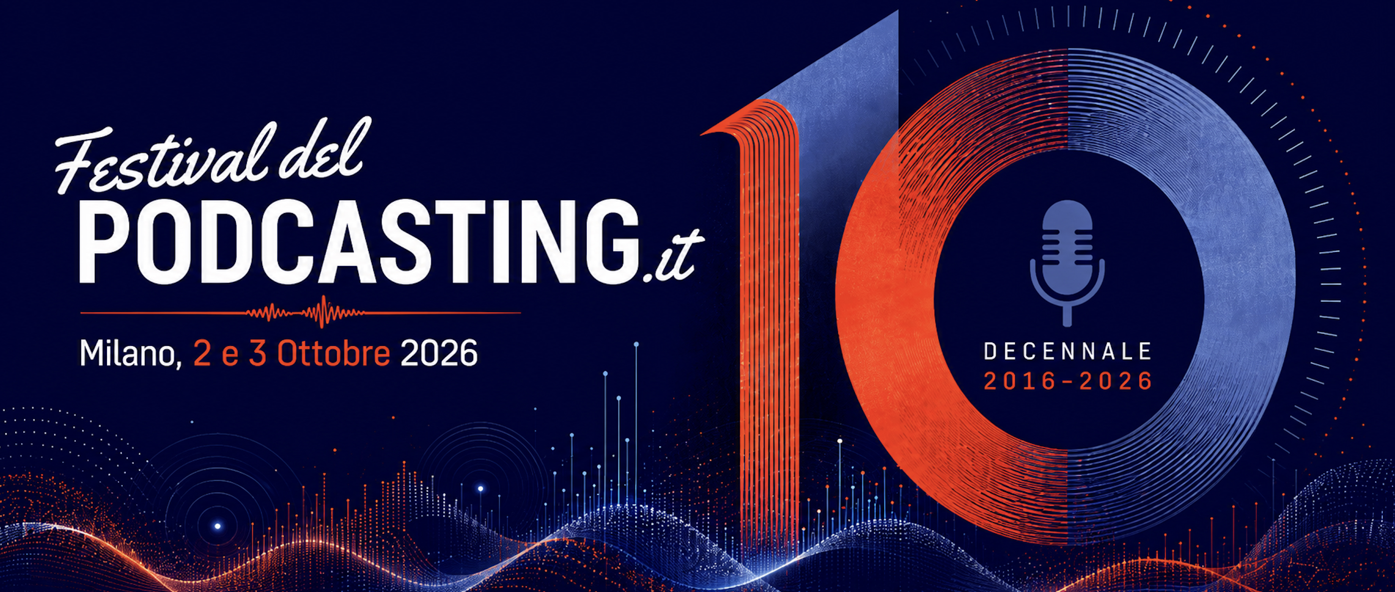 Le Festival del Podcasting célèbre ses 10 ans les 2 et 3 octobre à Milan