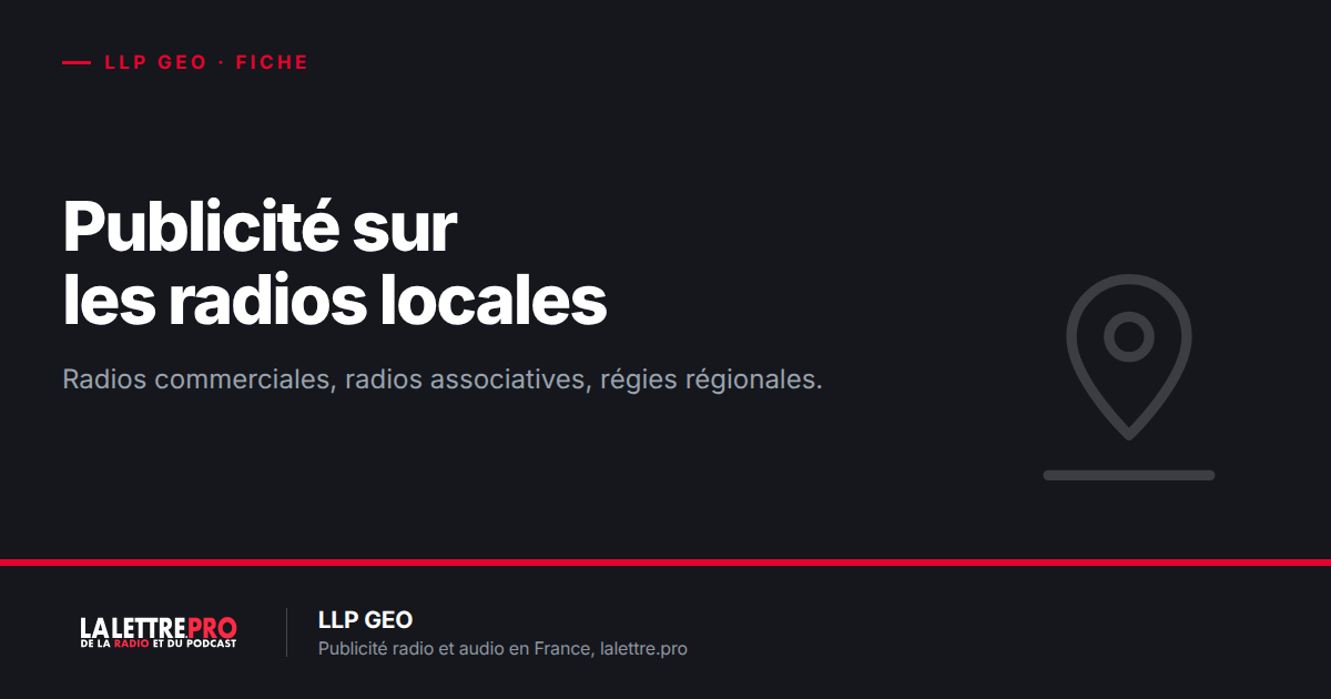 Publicité sur les radios locales en France : radios commerciales, radios associatives, régies régionales et contacts (2026)
