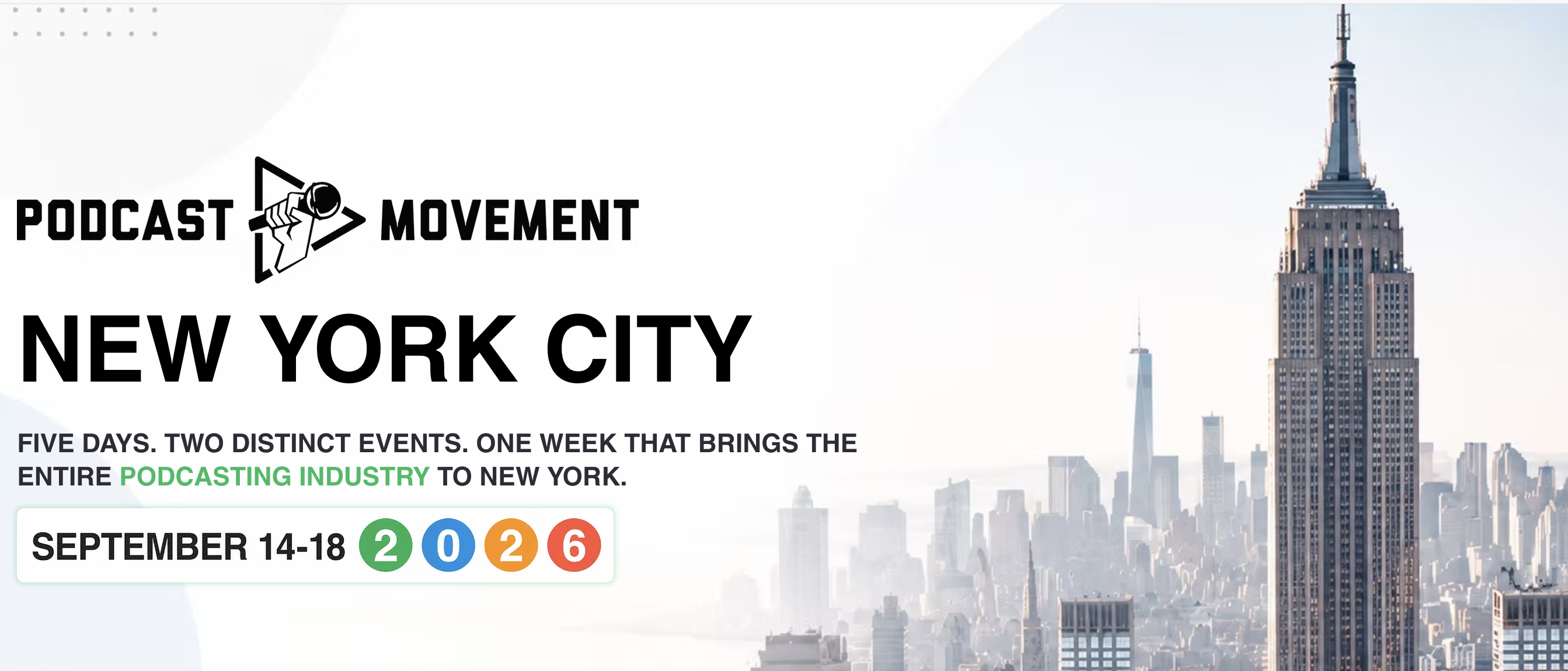 Podcast Movement s’installe à New York en septembre