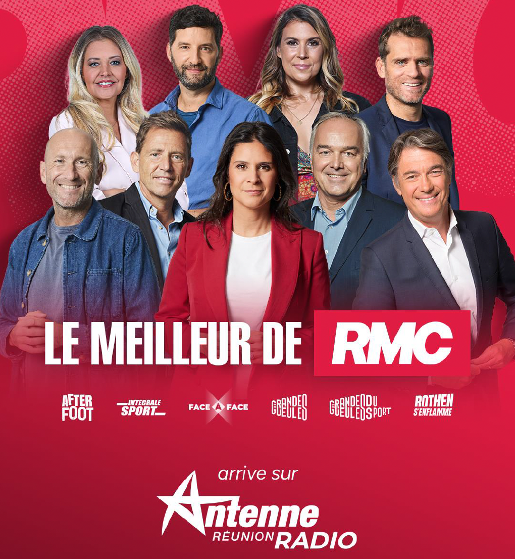 RMC étend sa diffusion à La Réunion à partir de ce 24 août