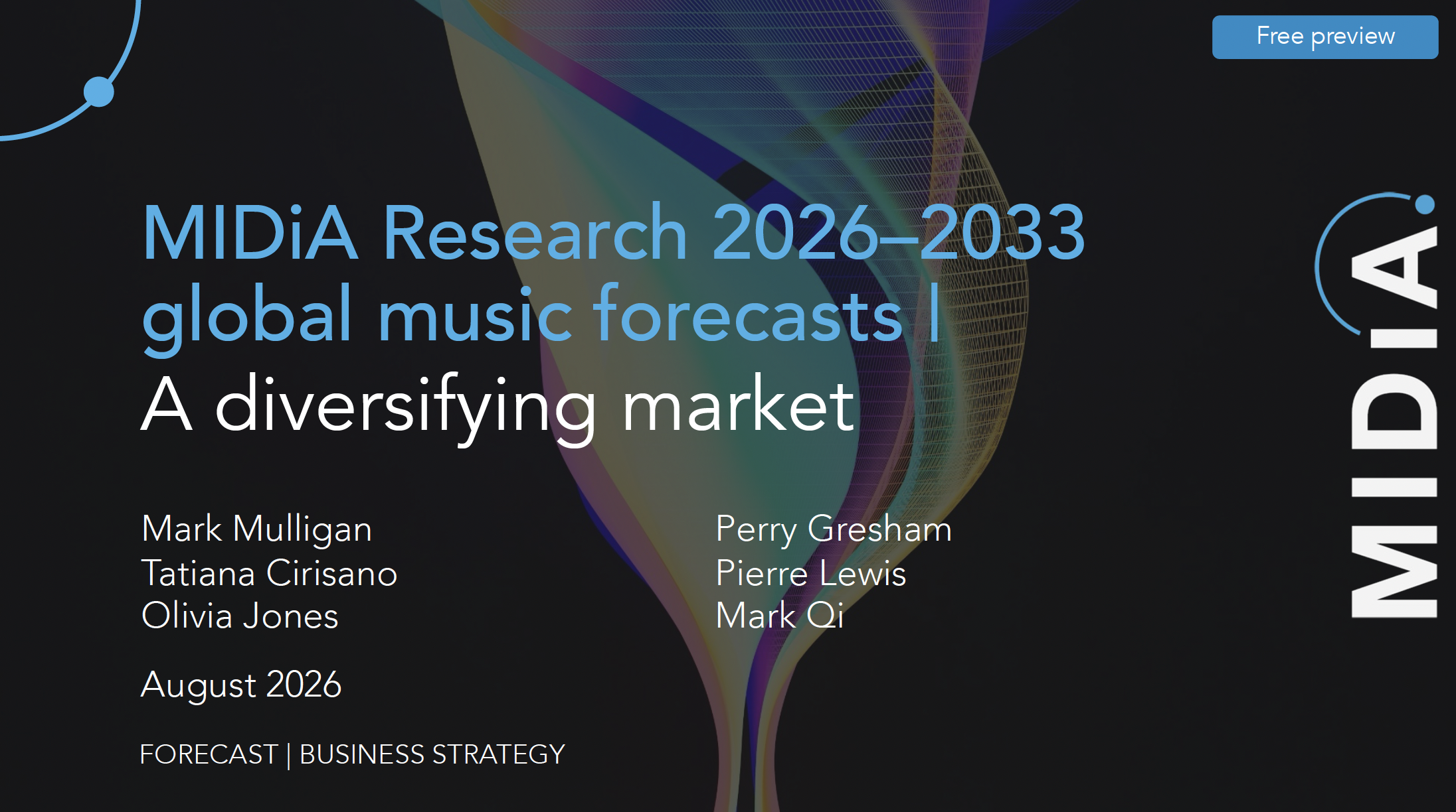 MIDiA anticipe une recomposition du marché audio jusqu’en 2033