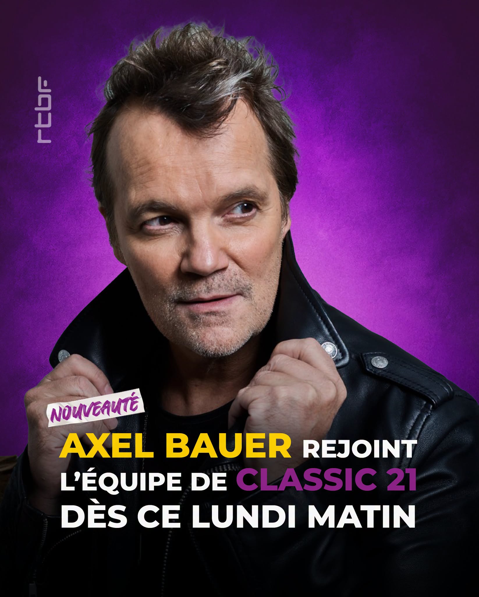 RTBF : Axel Bauer rejoint la matinale "Coffee On The Rocks" de Classic 21