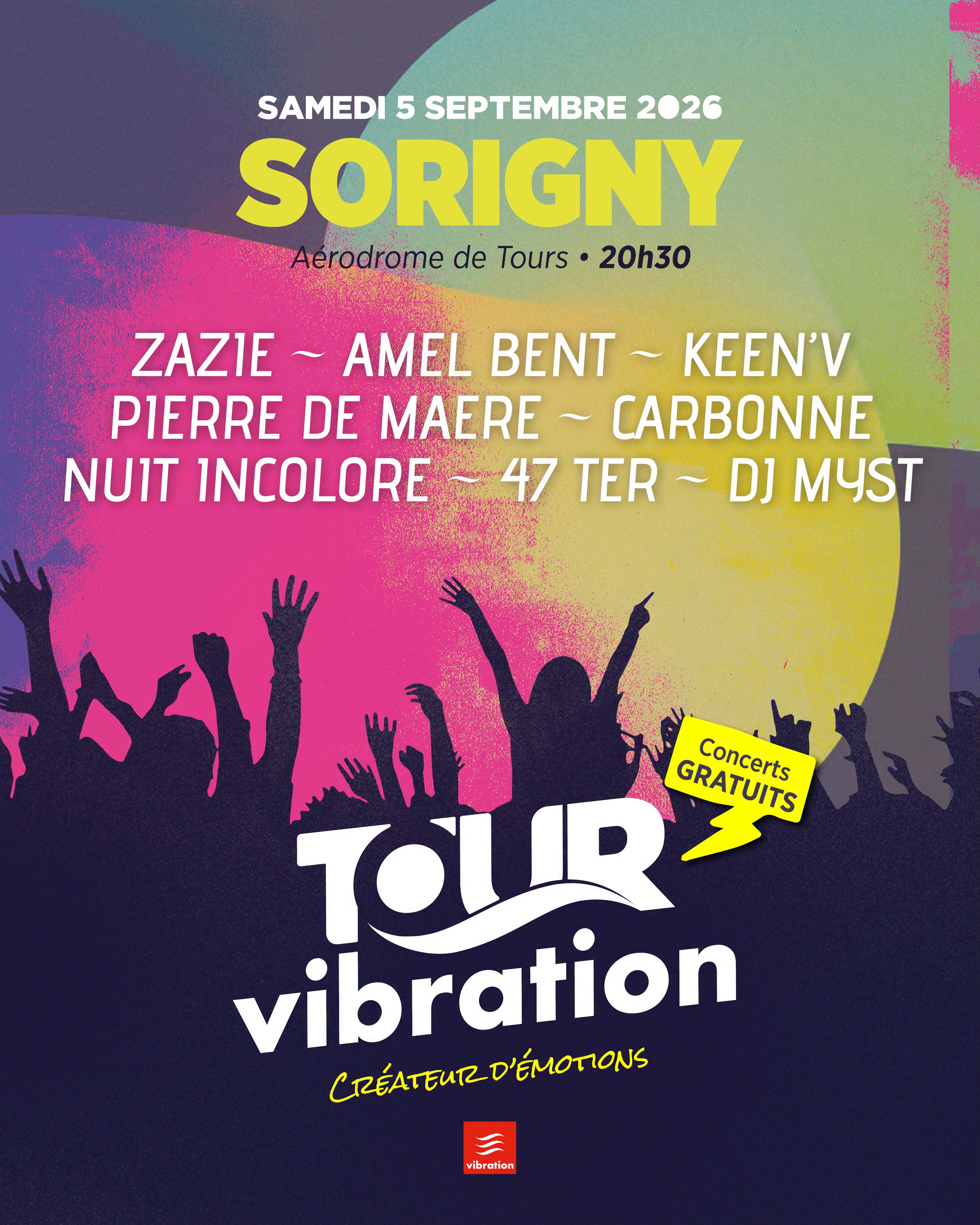 Vibration annonce de nouveaux artistes pour les trois étapes de son Tour Vibration