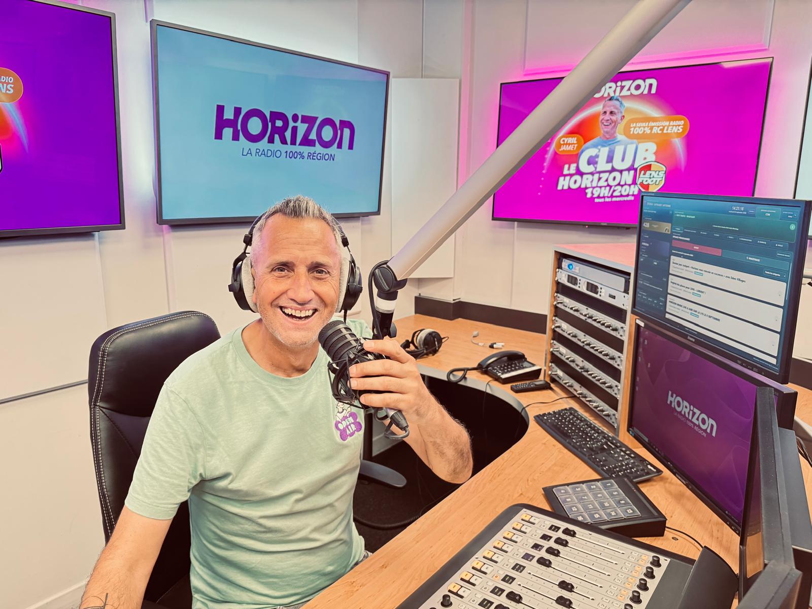 Cyril Jamet animera chaque mercredi, de 19h à 20h, "Club Horizon-Lens Foot", le nouveau talk hebdomadaire d’Horizon entièrement consacré au Racing Club de Lens. © Horizon