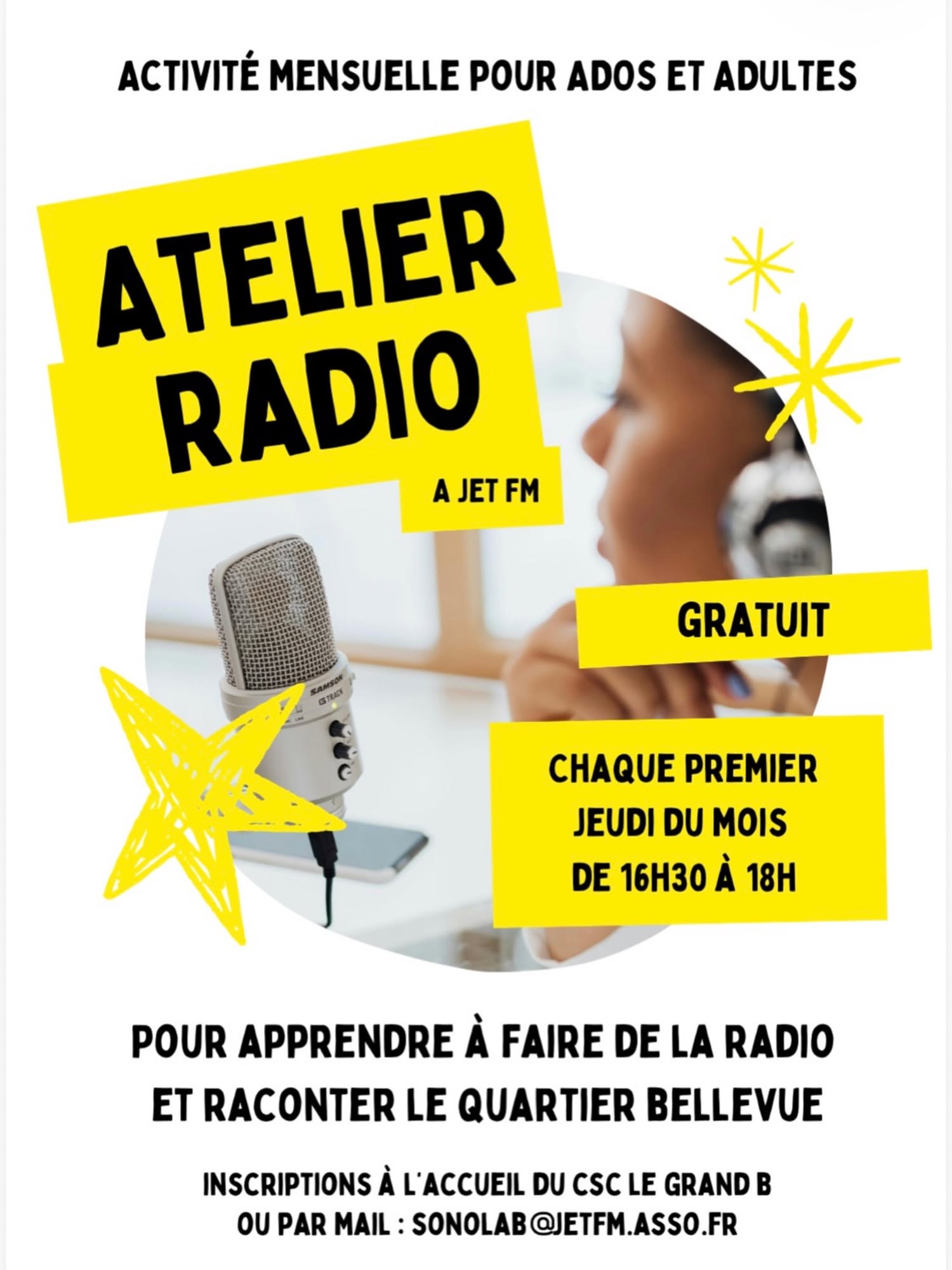 À Bellevue, Jet FM lance des ateliers pour apprendre la radio