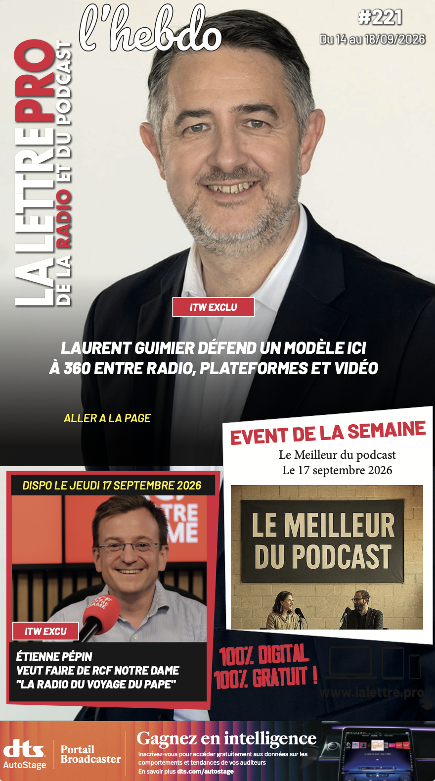 Le 221e numéro de La Lettre Pro L’Hebdo vient de paraître