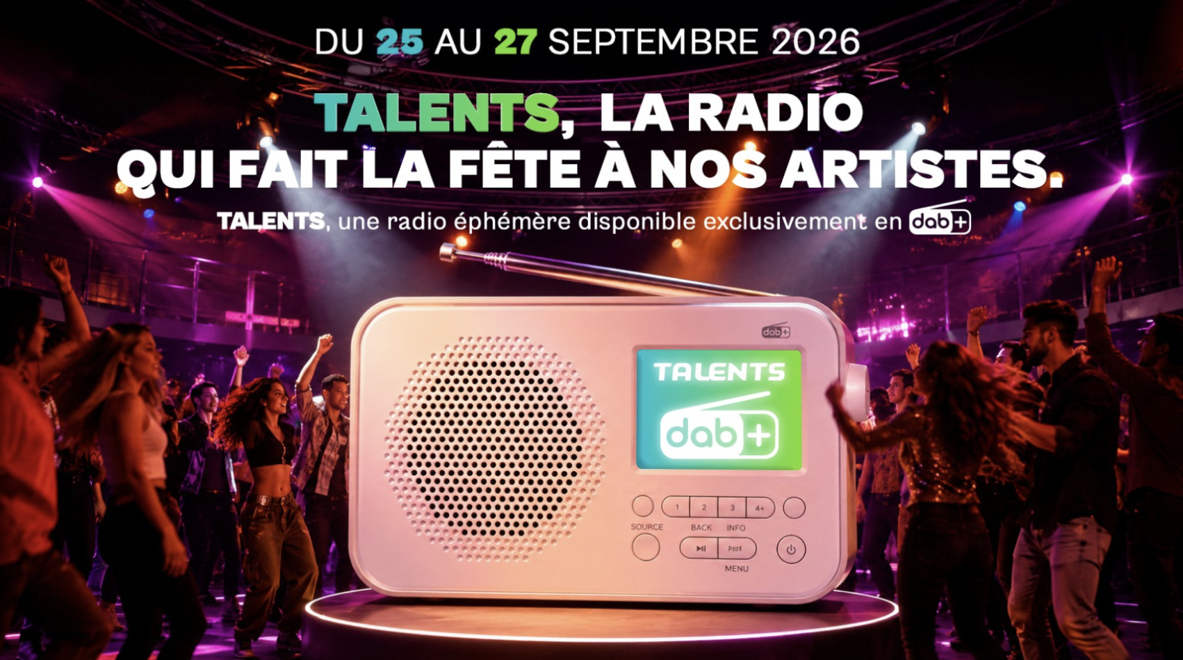 TALENTS, une radio éphémère 100% Fédération Wallonie-Bruxelles lancée en DAB+