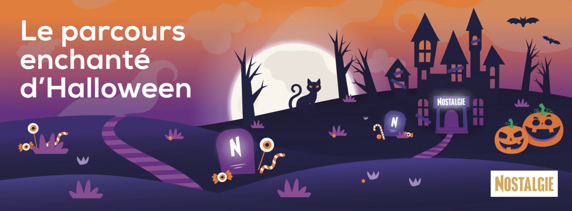 Du 10 au 31 octobre, Nostalgie Belgique organise sept parcours Halloween gratuits