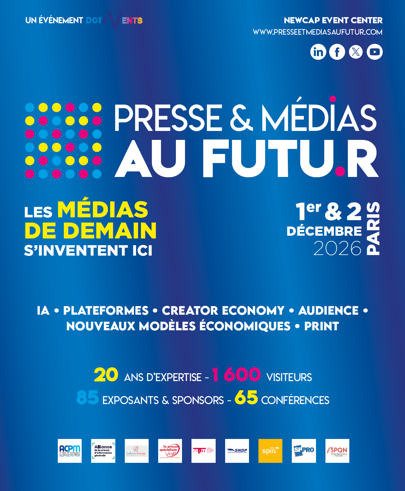 Presse & Médias au Futur célèbre ses 20 ans les 1er et 2 décembre à Paris 