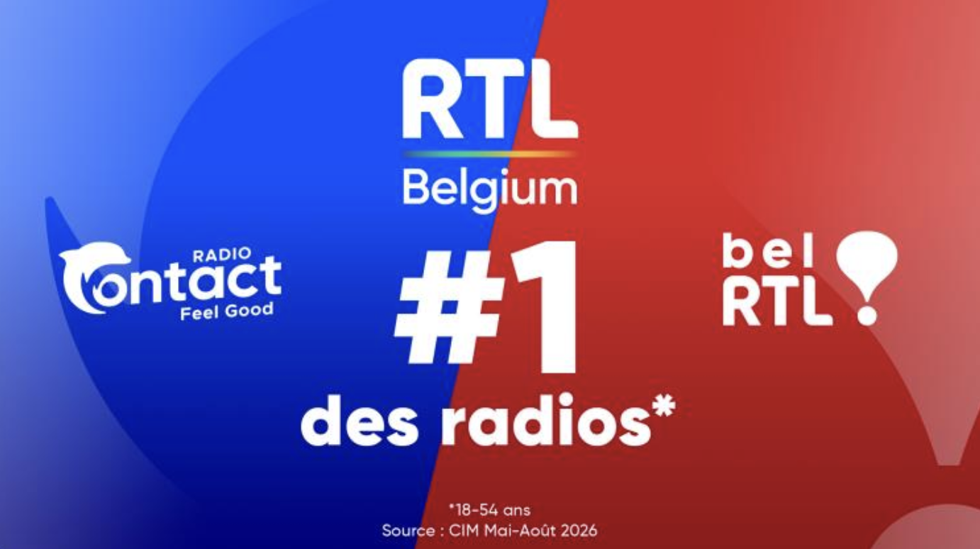 RTL Belgium atteint 30.1% de part de marché radio sur les 18-54 ans
