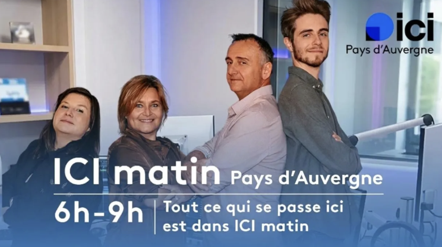 ICI Matin Pays d'Auvergne devient la 44e matinale filmée du réseau ICI