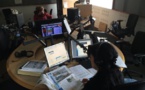 Les studios de France Bleu Périgord, première radio en Dordogne.