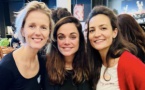 Mélanie, Chloé et Céline lors de la soirée de lancement du 27 septembre dernier