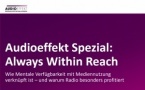 Audioeffekt : la radio affiche le plus fort "Mental Market Share" avec 17.5%