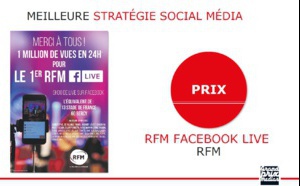 RFM reçoit le Prix de la "Meilleure Stratégie Social Média"