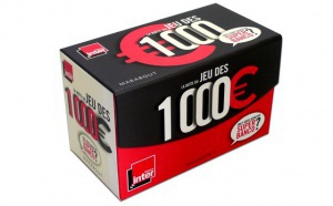 Le jeu des 1 000 euros dans une boîte de jeu