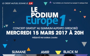 Un Podium Europe 1 à Grenoble