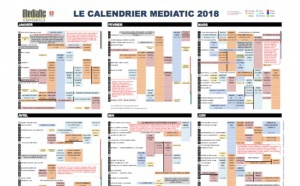 Le calendrier Mediatic 2018 est paru