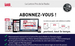 Abonnez-vous à La Lettre Pro de la Radio