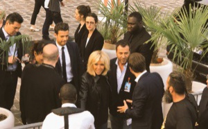 Brigitte Macron au concert privé M Radio à Paris