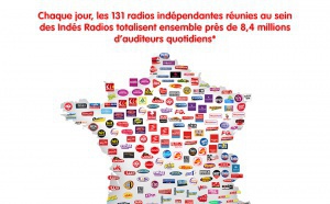8.3 millions d'auditeurs pour les 131 stations des Indés Radios