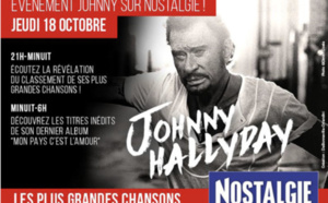 Evènement sur Nostalgie pour la sortie de l'album de Johnny Hallyday